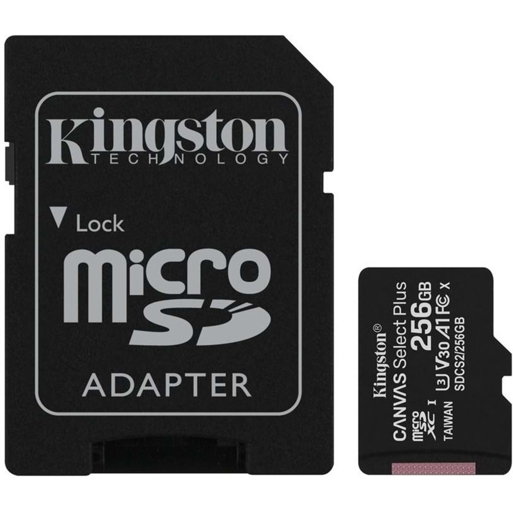 Kingston SDCS2 256GB Micro SD Class 10 Hafıza Kartı