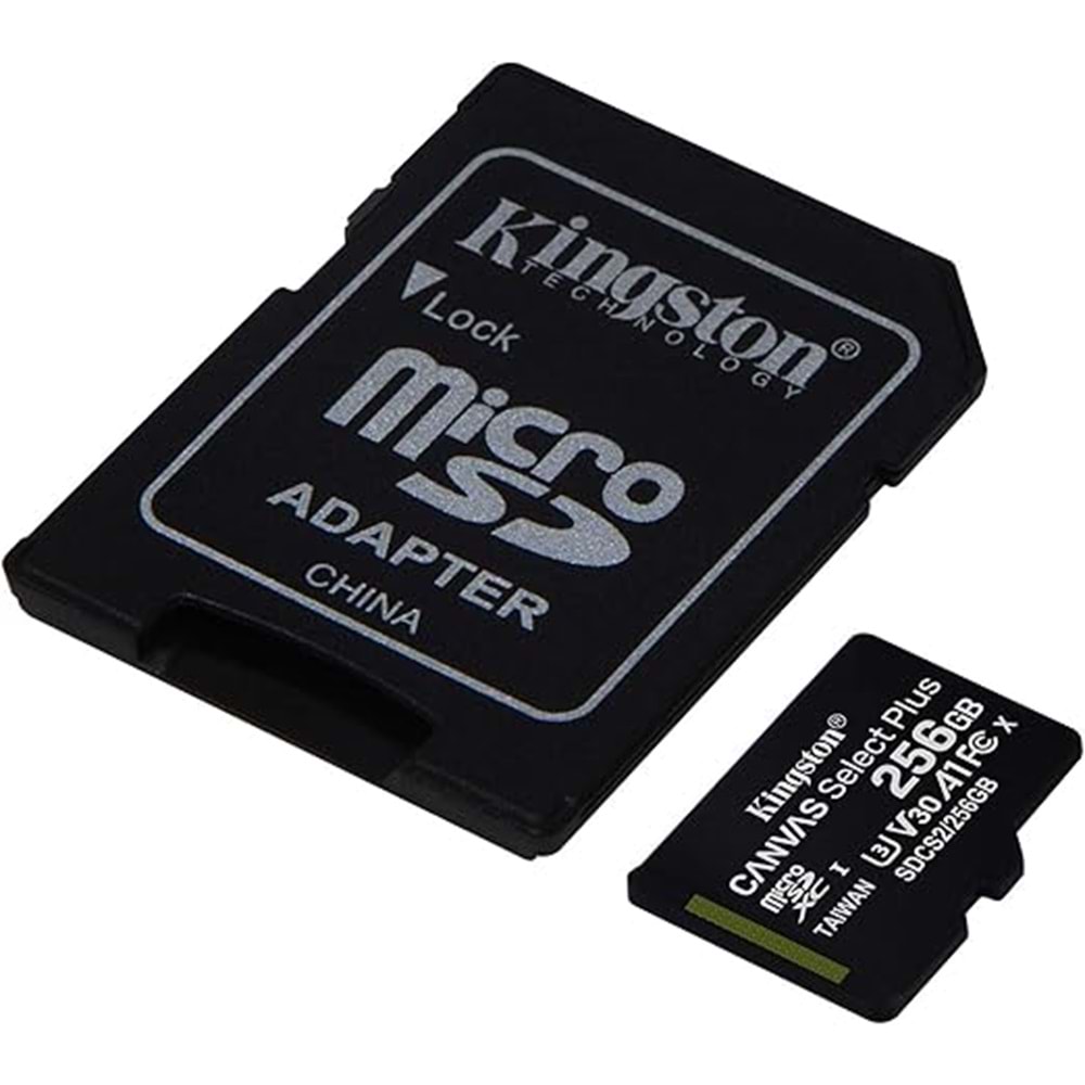 Kingston SDCS2 256GB Micro SD Class 10 Hafıza Kartı