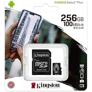 Kingston SDCS2 256GB Micro SD Class 10 Hafıza Kartı
