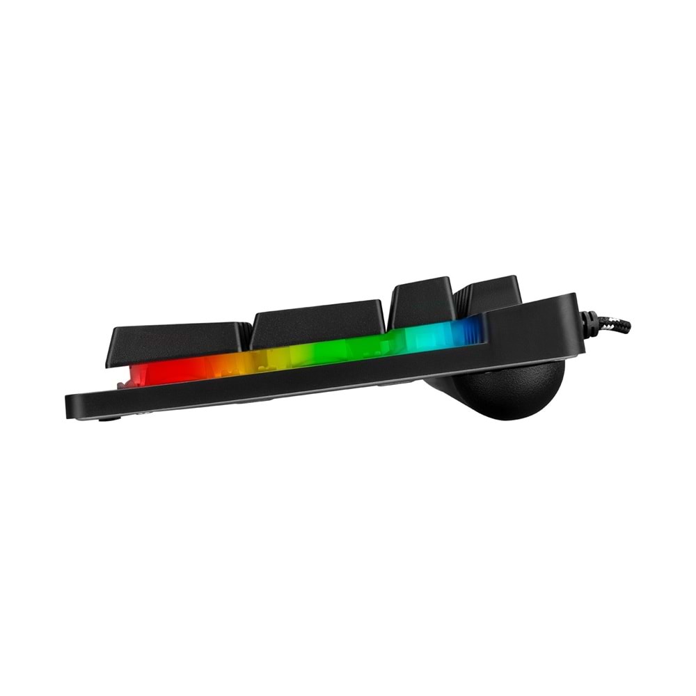 Rampage KM-RX9 CYPHER Siyah Usb Rgb Aydınlatmalı Q Standart Oyuncu Klavye Mouse Set