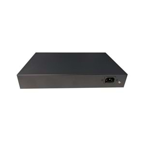 Uranium POE-G2402SFP-300W 24 Port Gigabit+2XGB Sfp Uplink Rackmount Poe Switch