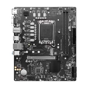 Msi Pro H610M-E DDR4 3200MHz 1XVGA 1XHDMI 1XM.2 USB 3.2 MATX 1700P Anakart (12. ve 13. Nesil işlemci uyumlu)