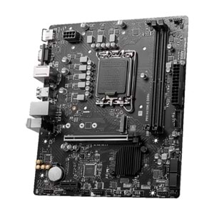 Msi Pro H610M-E DDR4 3200MHz 1XVGA 1XHDMI 1XM.2 USB 3.2 MATX 1700P Anakart (12. ve 13. Nesil işlemci uyumlu)