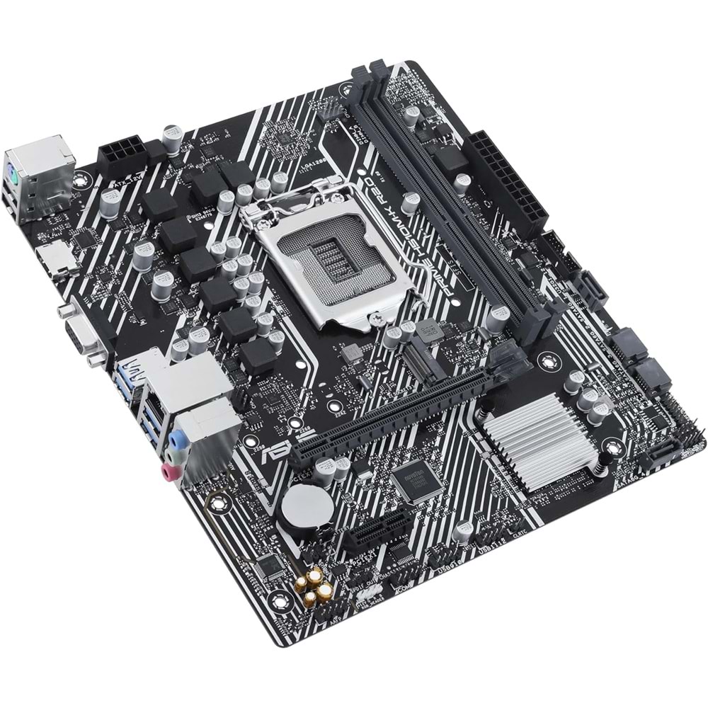 Asus Prime H510M-K R2.0 DDR4 3200MHz 1XVGA 1XHDMI 1XM.2 USB 3.2 MATX 1200P Anakart (11. ve 10.Nesil İşlemci Uyumlu)
