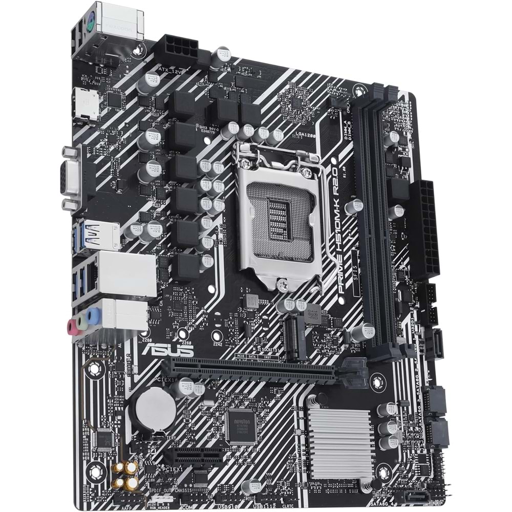Asus Prime H510M-K R2.0 DDR4 3200MHz 1XVGA 1XHDMI 1XM.2 USB 3.2 MATX 1200P Anakart (11. ve 10.Nesil İşlemci Uyumlu)