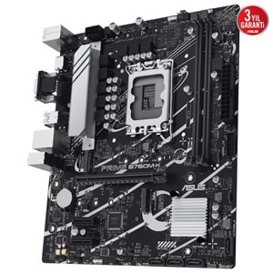 Asus Prime B760M-K DDR5 8000MHz 1XVGA 1XHDMI 2XM.2 USB 3.2 MATX 1700P Anakart (12. ve 13. Nesil işlemci uyumlu)