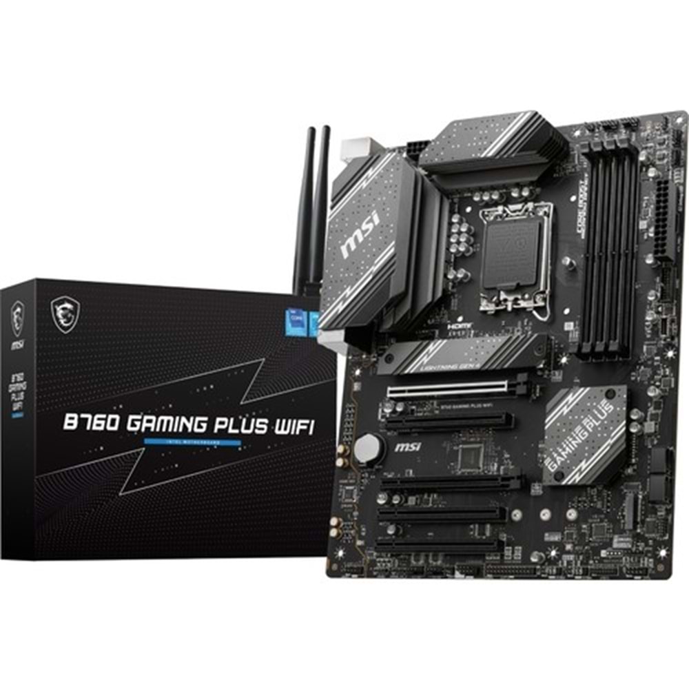 Msi B760 Gaming Plus Wifi DDR5 6800MHZ 1XHDMI 1XDP 2XM.2 USB 3.2 Atx 1700P (12. ve 13. Nesil işlemci ile uyumlu) Anakart