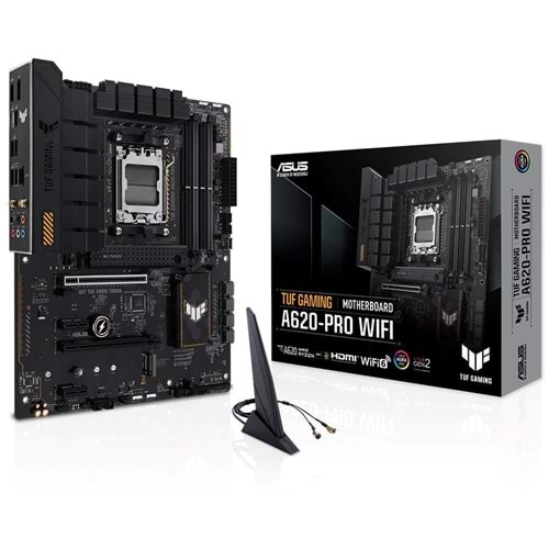 Asus Tuf Gaming A620-PRO Wifi A620 DDR5 6400 USB3.2 DP/HDMI PCI 3.0 AM5 Anakart