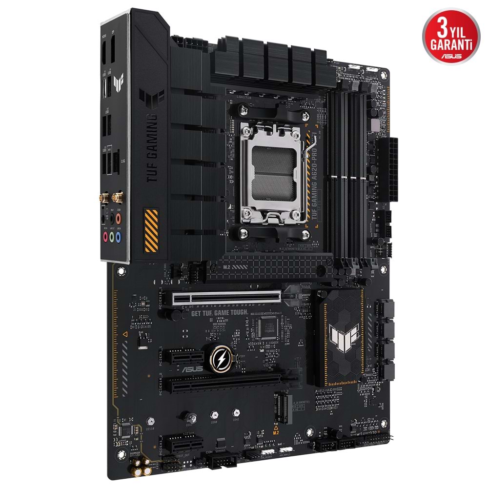 Asus Tuf Gaming A620-PRO Wifi A620 DDR5 6400 USB3.2 DP/HDMI PCI 3.0 AM5 Anakart