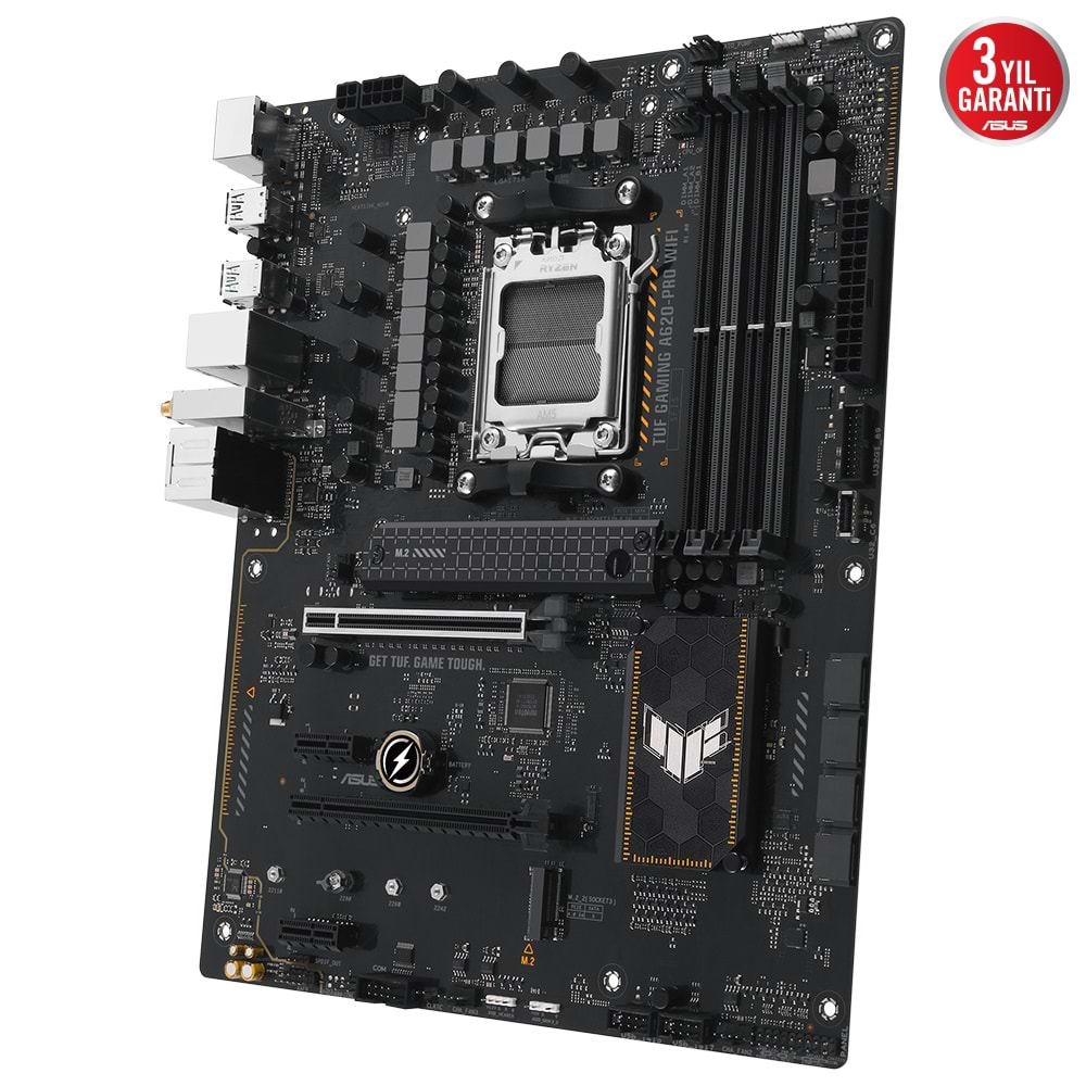 Asus Tuf Gaming A620-PRO Wifi A620 DDR5 6400 USB3.2 DP/HDMI PCI 3.0 AM5 Anakart