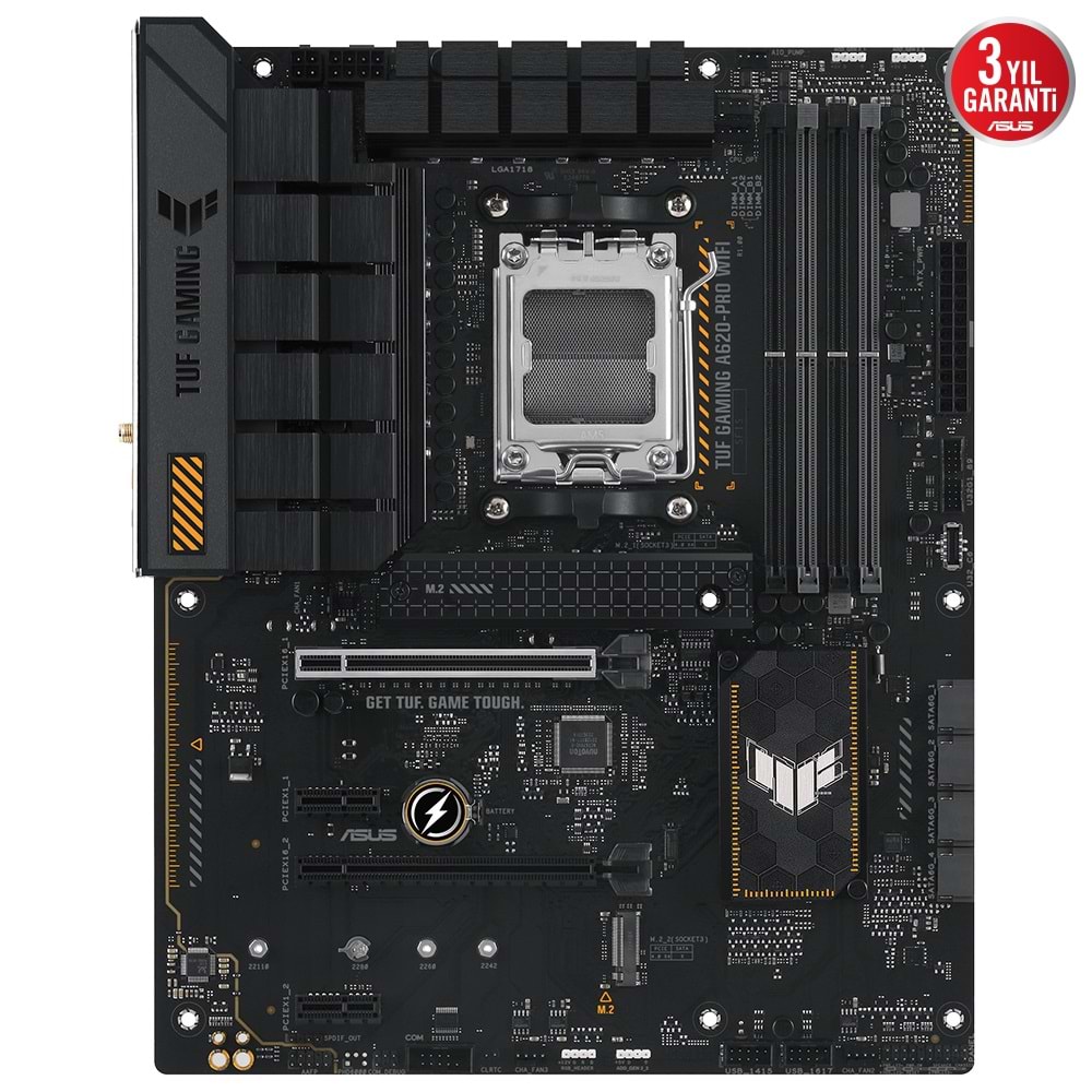 Asus Tuf Gaming A620-PRO Wifi A620 DDR5 6400 USB3.2 DP/HDMI PCI 3.0 AM5 Anakart