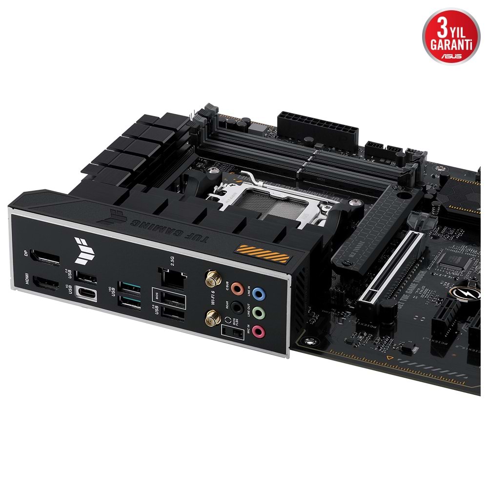 Asus Tuf Gaming A620-PRO Wifi A620 DDR5 6400 USB3.2 DP/HDMI PCI 3.0 AM5 Anakart