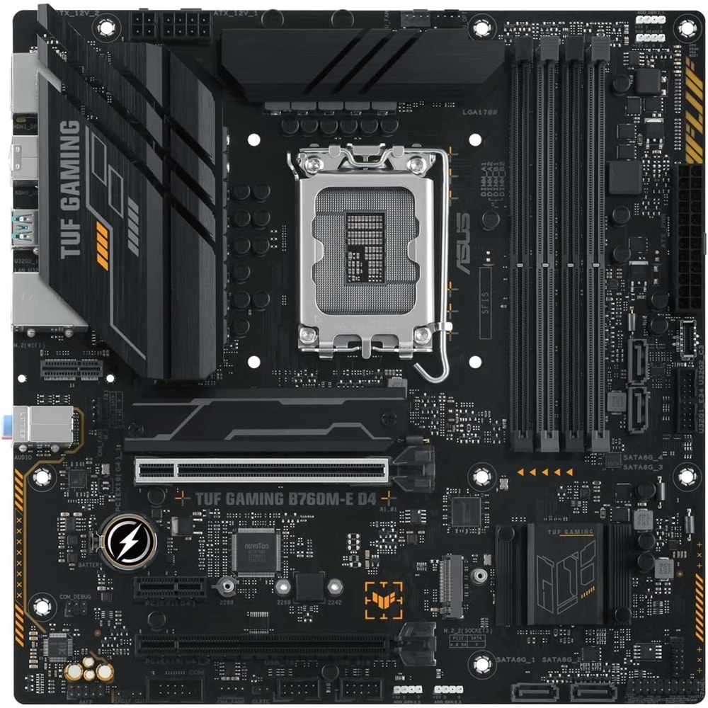 Asus Tuf Gaming B760M-E D4 B760 DDR4 M.2 USB3.2 DP/HDMI PCI 4.0 1700p Anakart