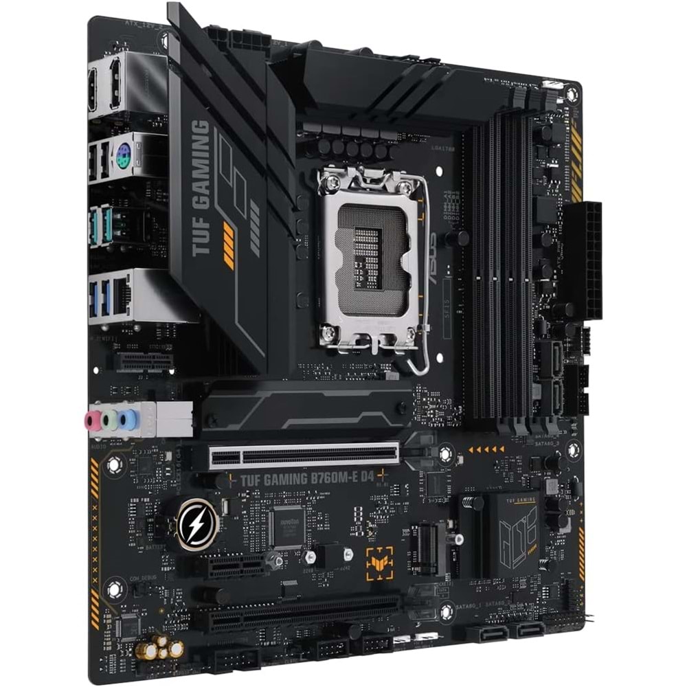 Asus Tuf Gaming B760M-E D4 B760 DDR4 M.2 USB3.2 DP/HDMI PCI 4.0 1700p Anakart