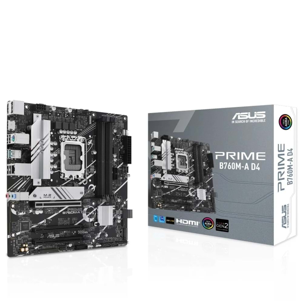 Asus Prime B760M-A Wifi DDR5 M.2 USB3.2 DP/HDMI PCI 4.0 1700p Anakart