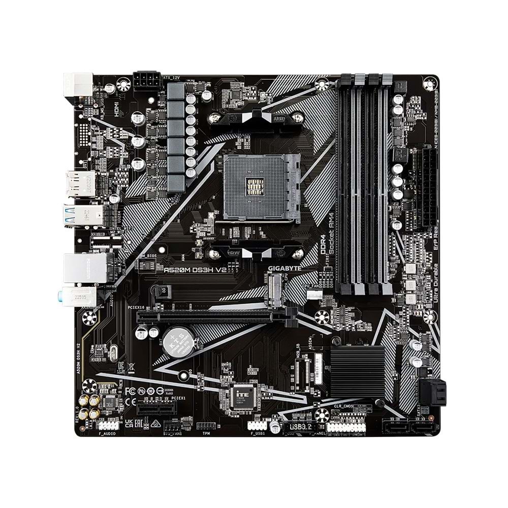 Gigabyte A520M-DS3H-V2 AM4 DDR4 4733MHz Matx Anakart