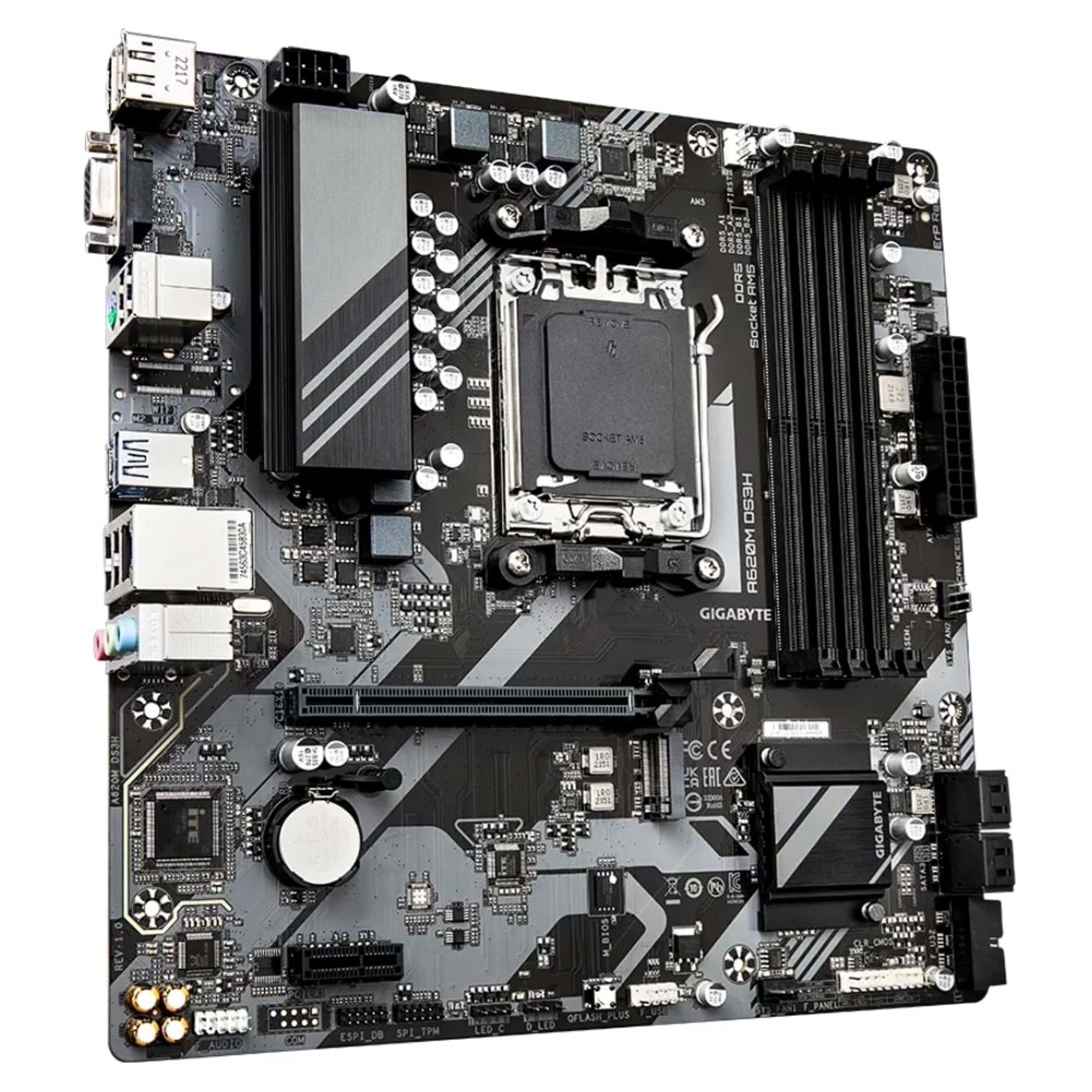 Gigabyte A620M-DS3H AM4 DDR5 HDMI Anakart