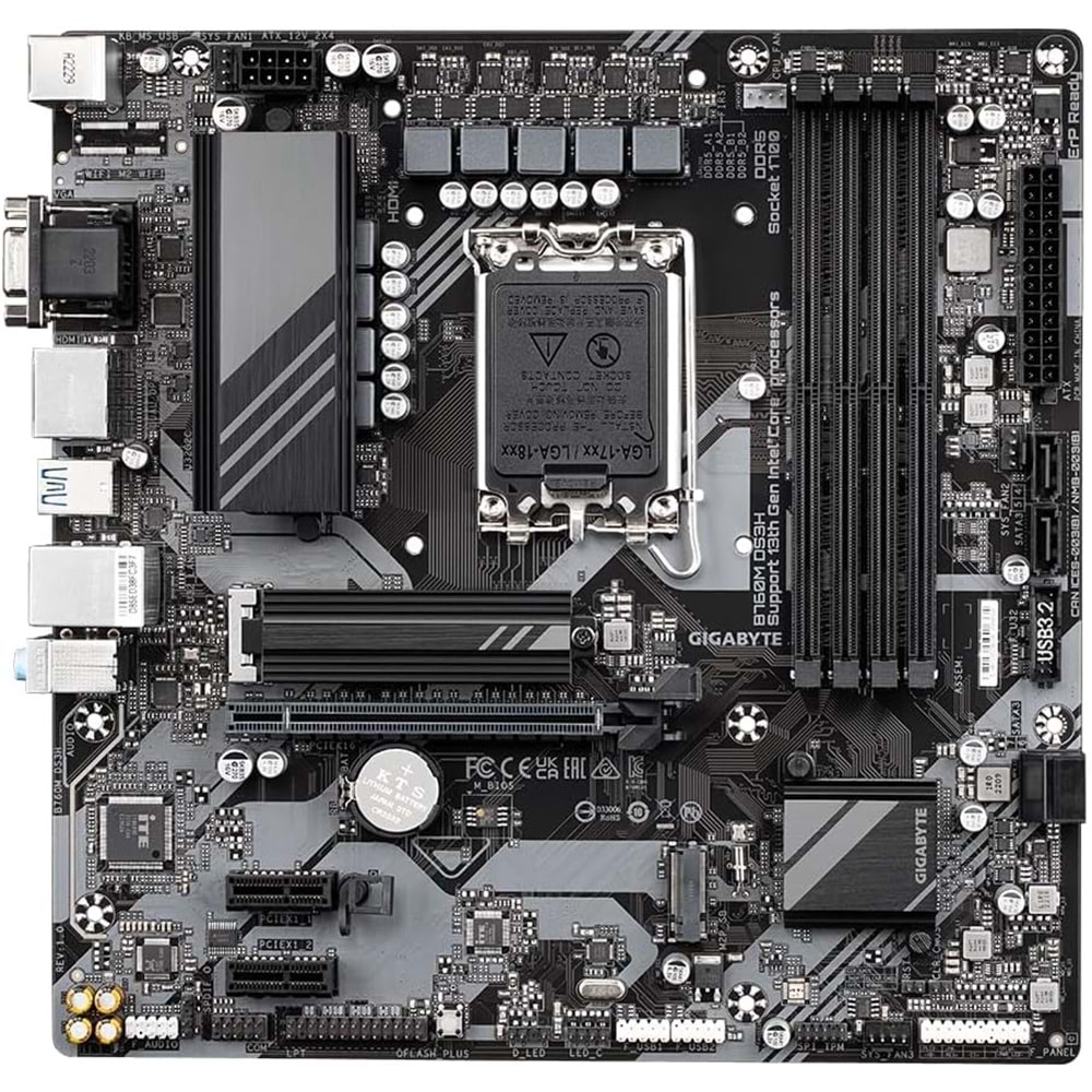 Gigabyte B760-DS3H-DDR5 Gaming AX1700 DDR4 Anakart