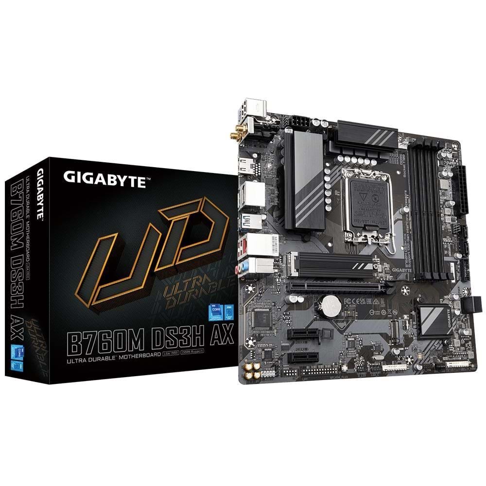 Gigabyte B760M-DS3H-AX-DDR4 Lga1700 DDR4 5333Mhz Anakart