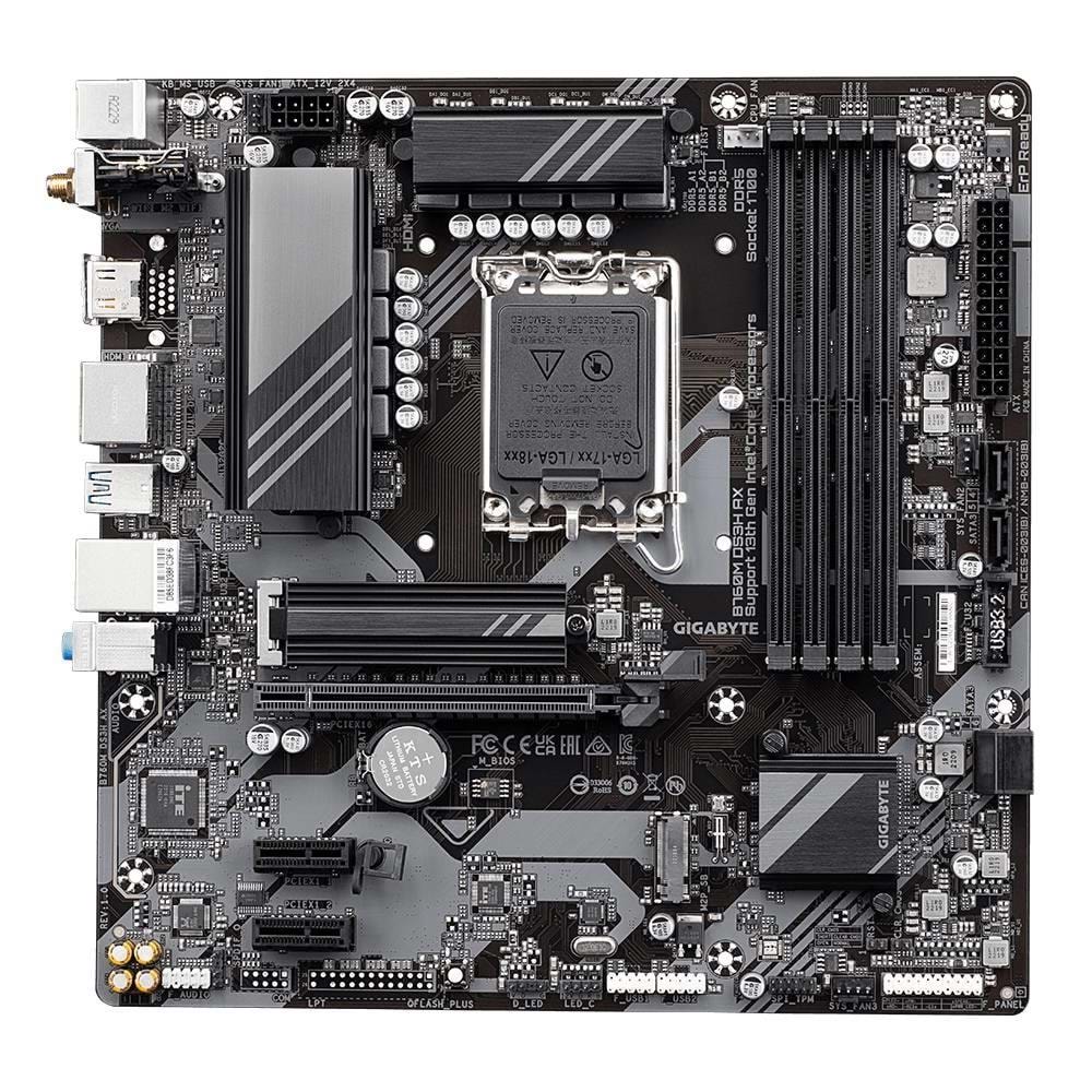 Gigabyte B760M-DS3H-AX-DDR4 Lga1700 DDR4 5333Mhz Anakart