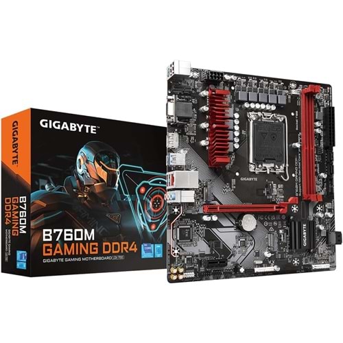 Gigabyte B760M-GAM-DDR4 Lga1700 DDR4 4400Mhz HDMI Anakart