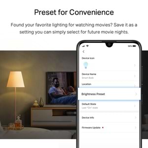 Tp-Link TAPO-L510E-2P Tapo Smart Wi-Fi Light Bulb Dimmable 2-Pack