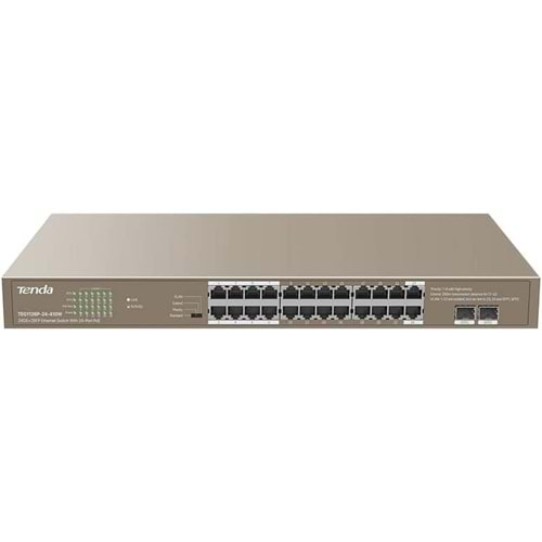 Tenda TEG1126P-24-410W 24GE+2SFP 24-Port Poe Switch