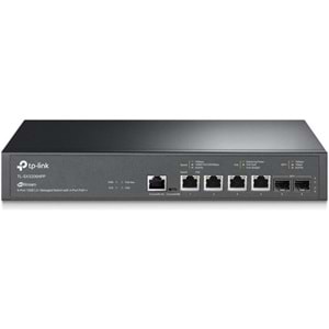 Omada TL-SX3206HPP 4 Port 2X10G SFP+ L2+ 4X10G Poe Port 200W Yönetilebilir Rackmount Switch