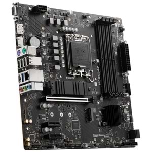 Msi Pro B760M-P DDR5 6800Mhz 1XVGA 1XHDMI 1XDP 2XM.2 USB 3.2 Matx 1700P Anakart