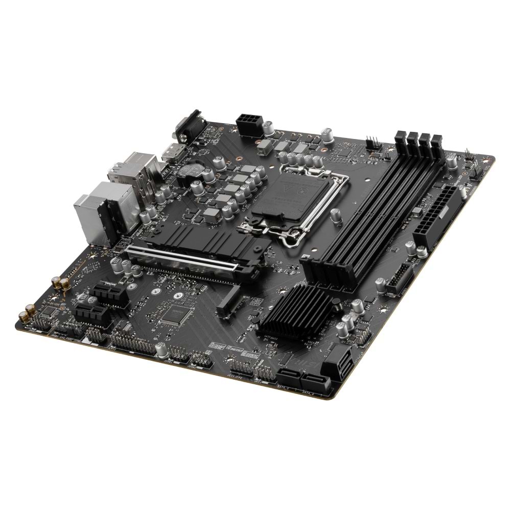 Msi Pro B760M-P DDR5 6800Mhz 1XVGA 1XHDMI 1XDP 2XM.2 USB 3.2 Matx 1700P Anakart