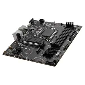 Msi Pro B760M-P DDR5 6800Mhz 1XVGA 1XHDMI 1XDP 2XM.2 USB 3.2 Matx 1700P Anakart