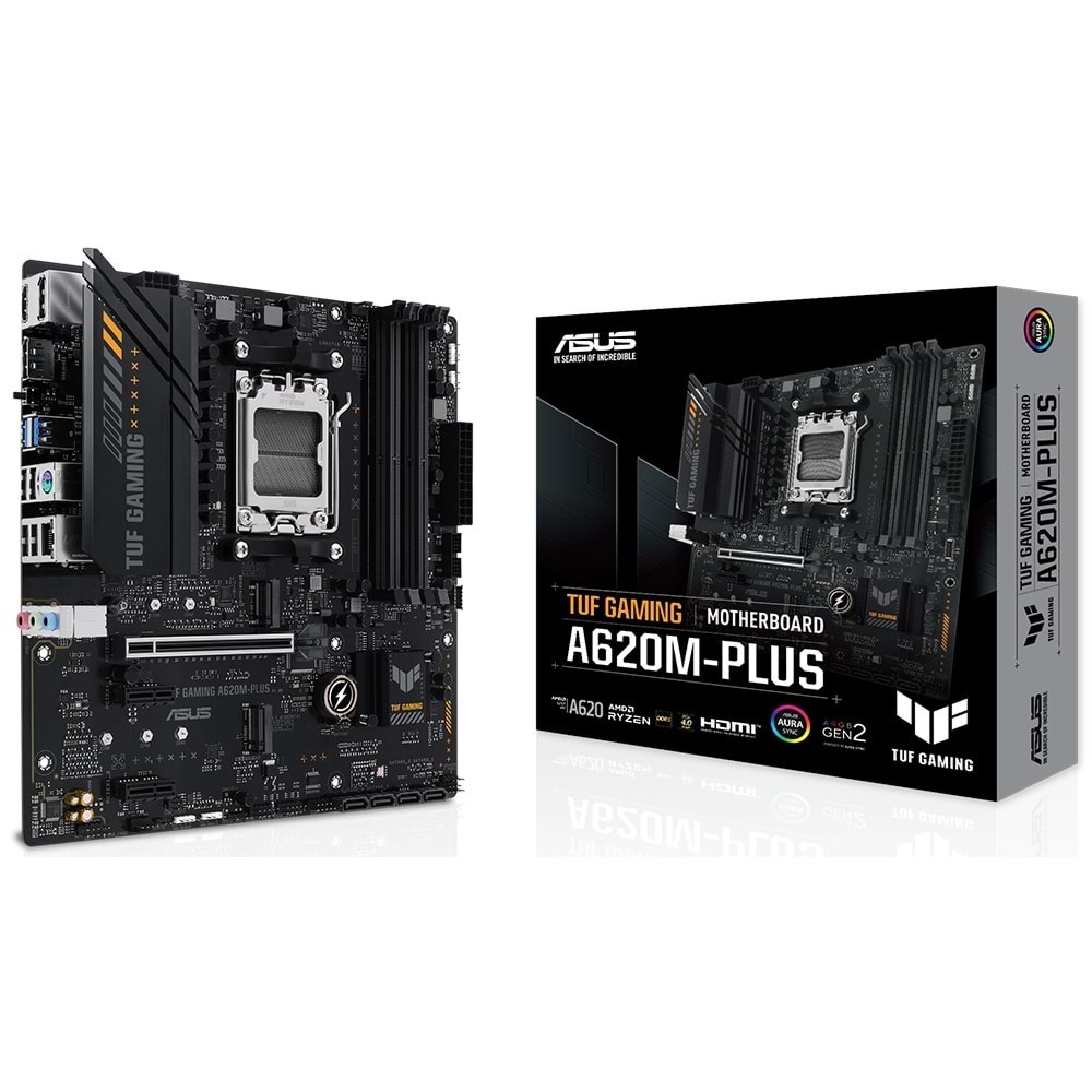 Asus Tuf Gaming A620M-PLUS AMD A620 DDR5 USB3.2 DP/HDMI PCI4.0 AM5 Anakart