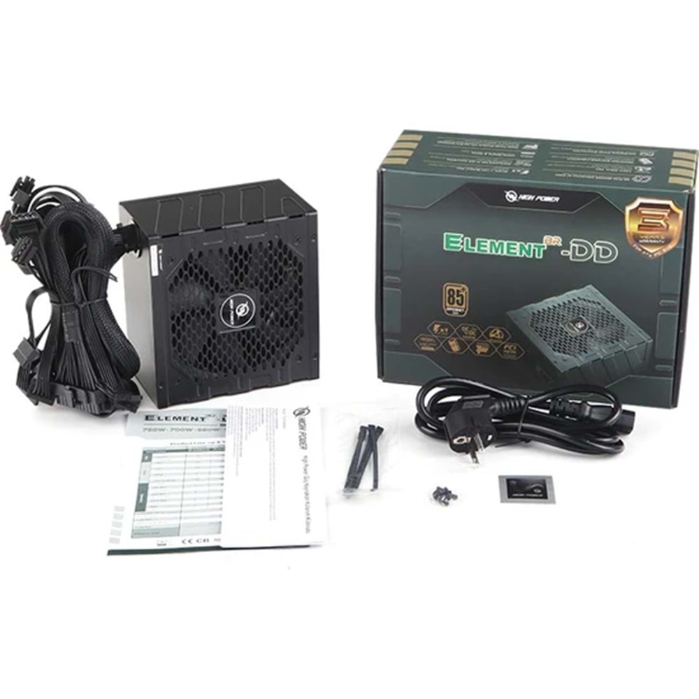 High Power Element-DD GD HP1-M750BR-H12S 750W 80+ Bronze Atx PSU