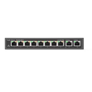 Ruijie RG-ES110D-P 8 Port 10/100 + 2X Gigabit RJ45 Uplink Metal Kasa 110W Poe Switch