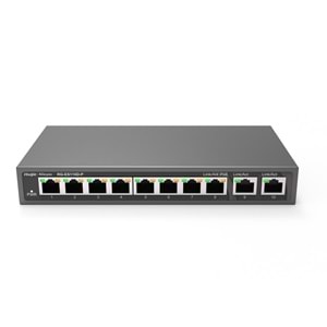 Ruijie RG-ES110D-P 8 Port 10/100 + 2X Gigabit RJ45 Uplink Metal Kasa 110W Poe Switch