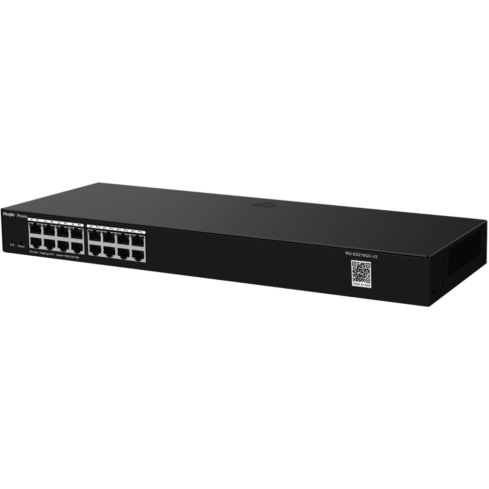 Ruijie RG-ES216GC 16 Port Gigabit Rackmount Yönetilebilir Switch