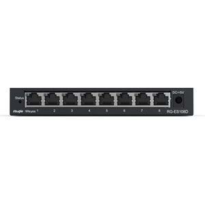 Ruijie RG-ES108D 8 Port 10/100 Tak Çalıştır Metal Kasa Switch