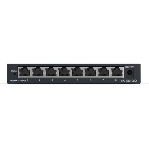 Ruijie RG-ES108D 8 Port 10/100 Tak Çalıştır Metal Kasa Switch