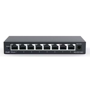 Ruijie RG-ES108D 8 Port 10/100 Tak Çalıştır Metal Kasa Switch