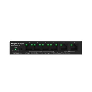 Ruijie RG-ES106D-P 4 Port 10/100 + 2X 10/100 Uplink 58W Poe Switch