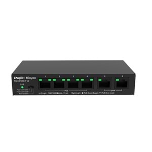 Ruijie RG-ES106D-P 4 Port 10/100 + 2X 10/100 Uplink 58W Poe Switch