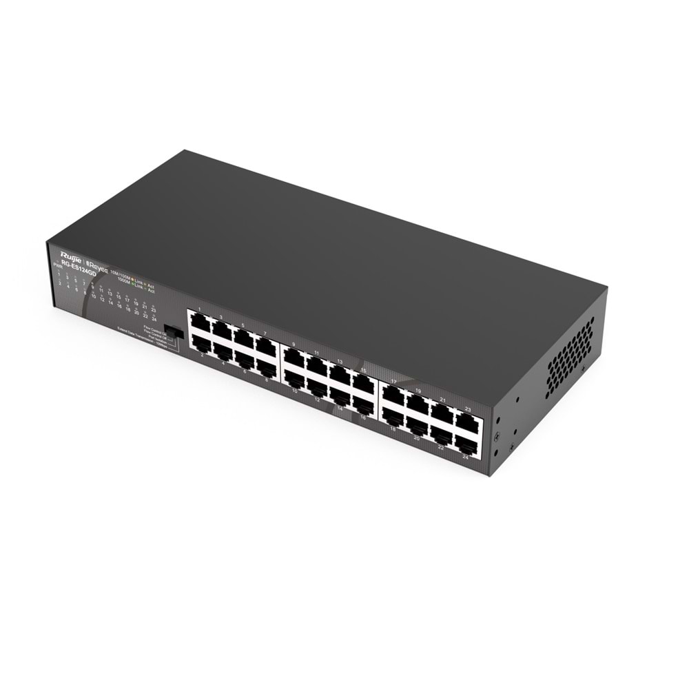 Ruijie RG-ES124GD 24 Port Gigabit Metal Kasa Switch