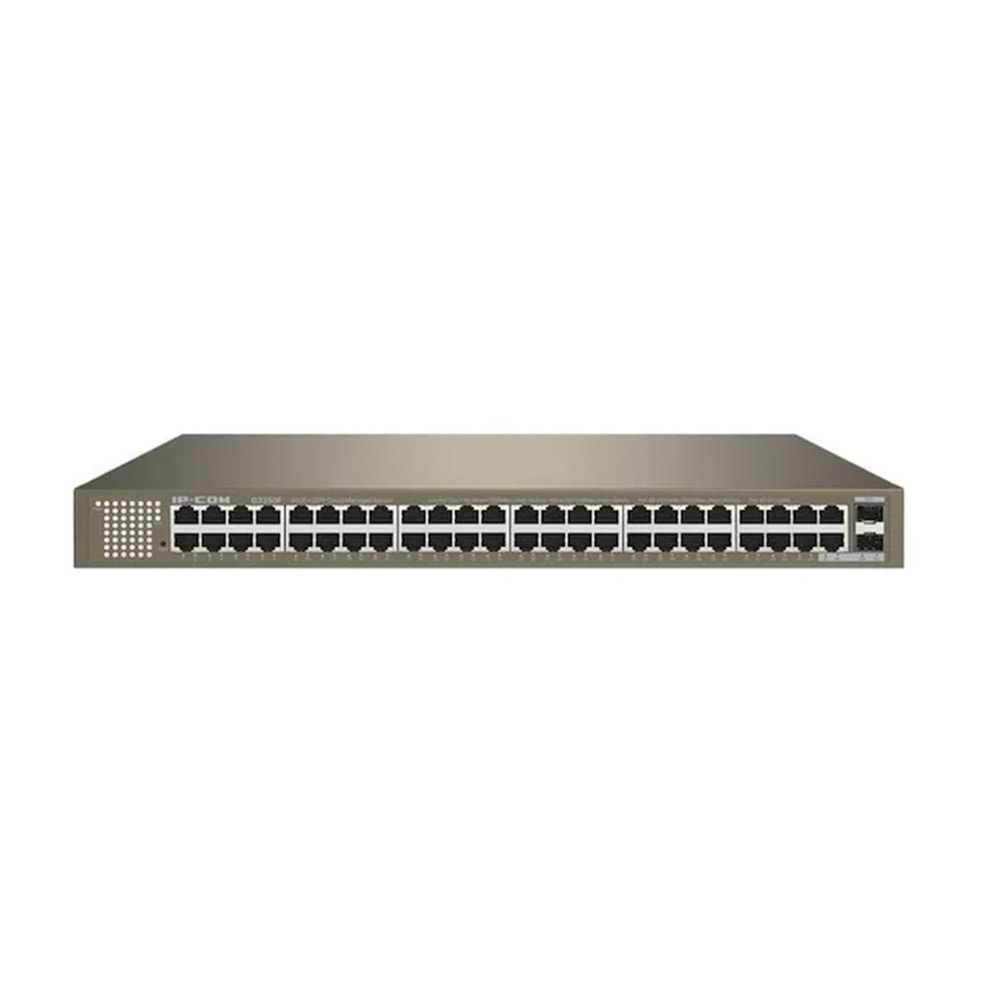 Ip-Com G3350F 48 Port Gigabit + 2X10GB SFP Uplink L2 Cloud Yönetilebilir Rackmount Switch