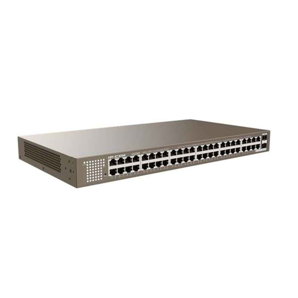 Ip-Com G3350F 48 Port Gigabit + 2X10GB SFP Uplink L2 Cloud Yönetilebilir Rackmount Switch