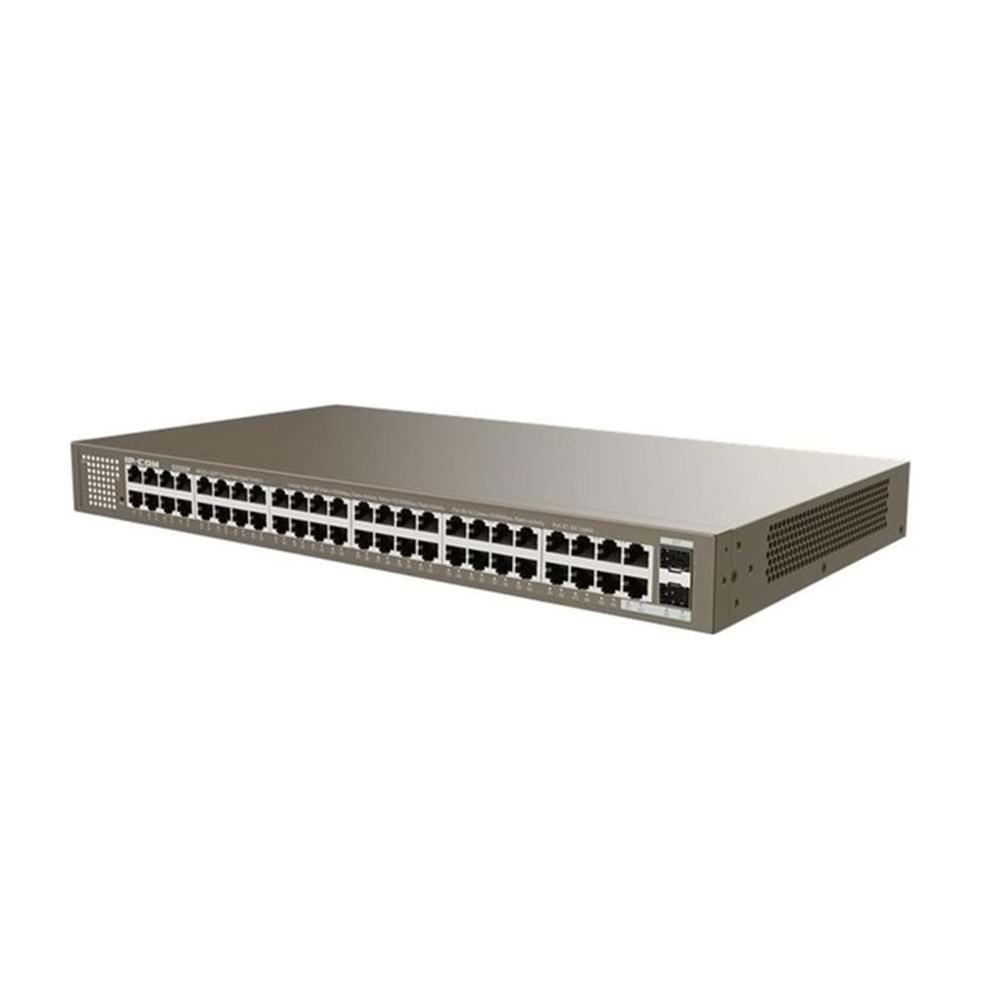 Ip-Com G3350F 48 Port Gigabit + 2X10GB SFP Uplink L2 Cloud Yönetilebilir Rackmount Switch