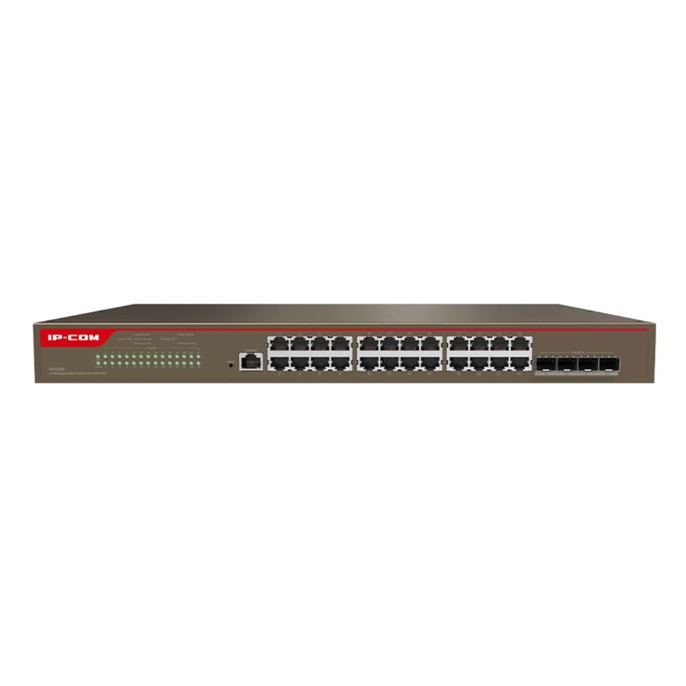 Ip-Com G5328X 24 Port Gigabit + 4X10GB SFP Uplink L3 Yönetilebilir Rackmount Switch
