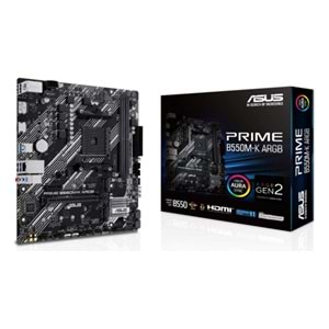 Asus Prime B550M-K Argb DDR4 5100Mhz 1XHDMI 1XDP 2XM.2 USB 3.2 Matx Am4 (AMD AM4 5000/4000 G/3000 Serisi İle Uyumlu)