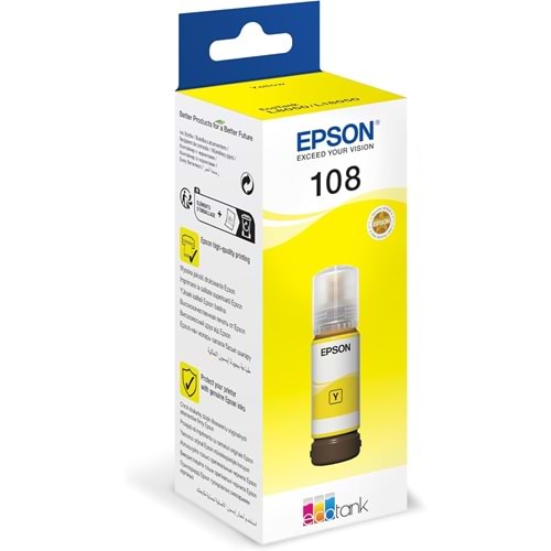 Epson 108 ECOTANK Sarı Mürekkep Kartuş