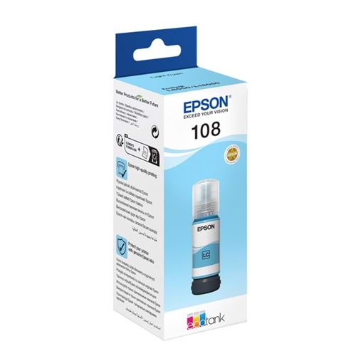 Epson 108 ECOTANK Açık Mavi Mürekkep Kartuş