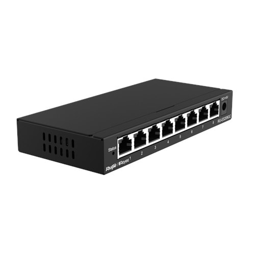 Ruijie Reyee RG-ES208GC 8-Port 10/100/1000 Yönetilebilir Desktop Switch